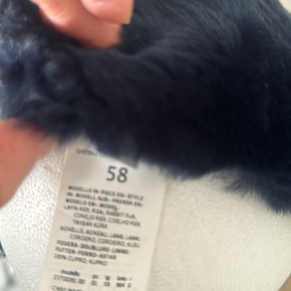❄️MaxMara navy fur ear warmer - Picture 7 of 9